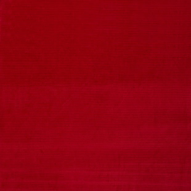 Nicky Velours Rib fabric Dark Red matte 