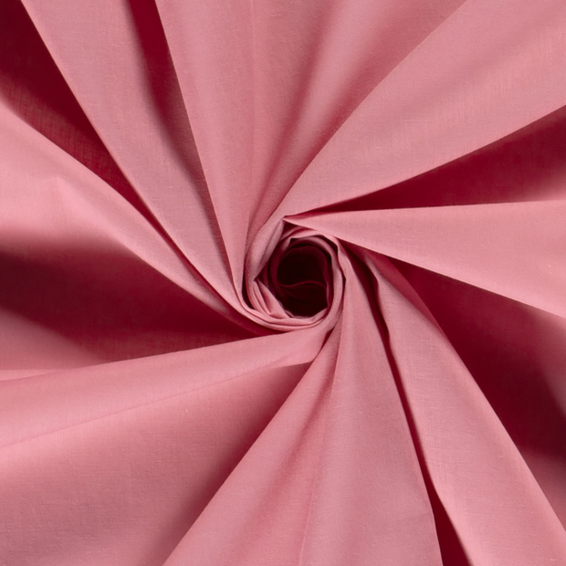 Voile fabric Unicolour Pink