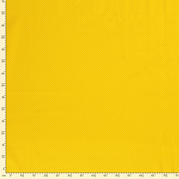 Cotton Poplin fabric Dots Yellow