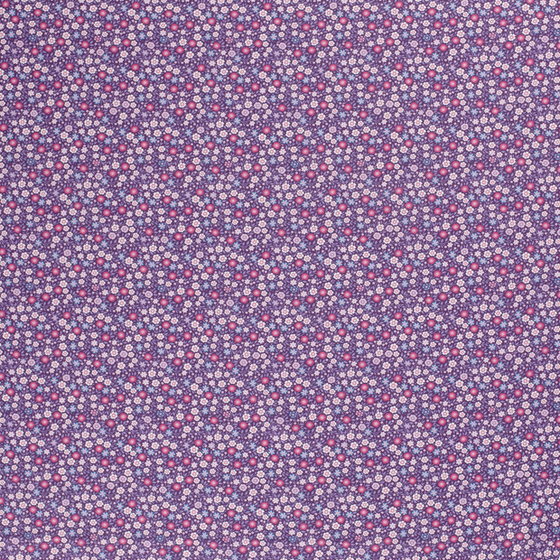 Cotton Poplin fabric Purple matte 