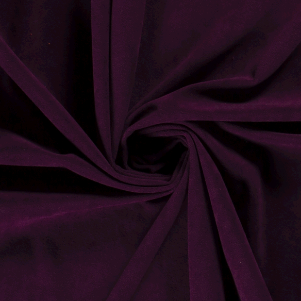 Velvet fabric Unicolour Bordeaux