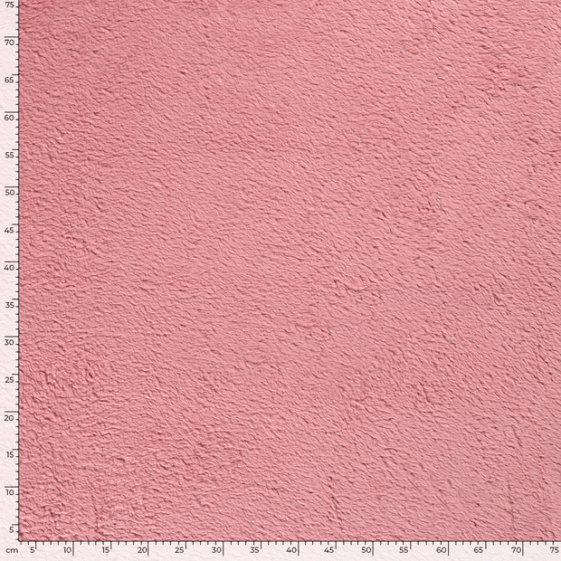 Teddy fabric Unicolour Old Pink