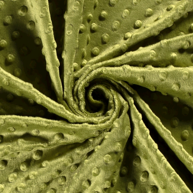 Minky tissu Unicolore Vert