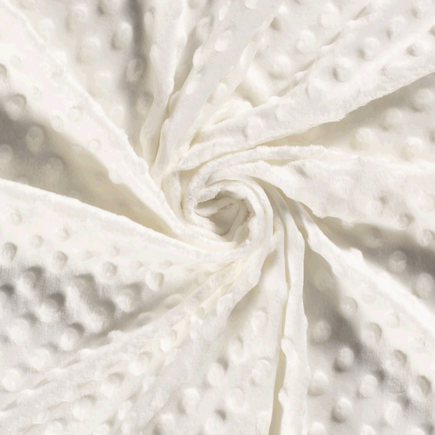 Minky fabric Unicolour Off White