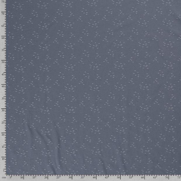 Jersey fabric Birds Indigo
