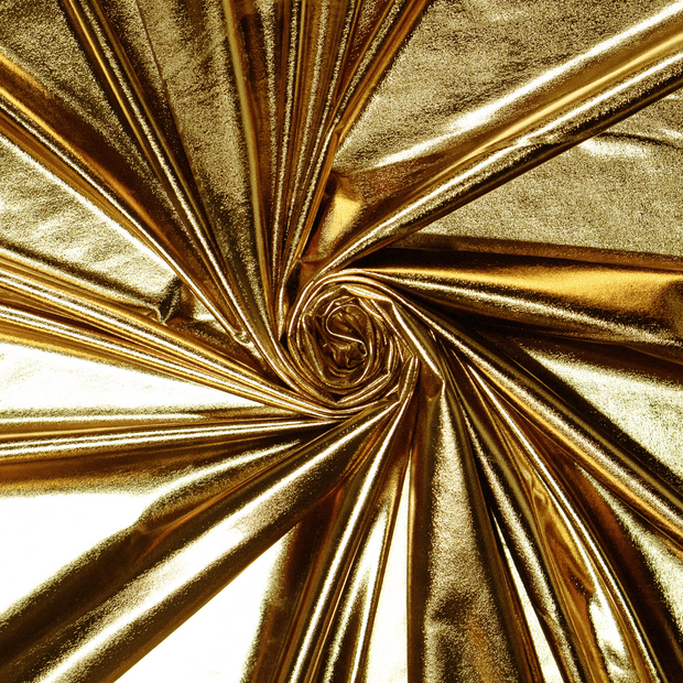 Lamé fabric Gold foiled 