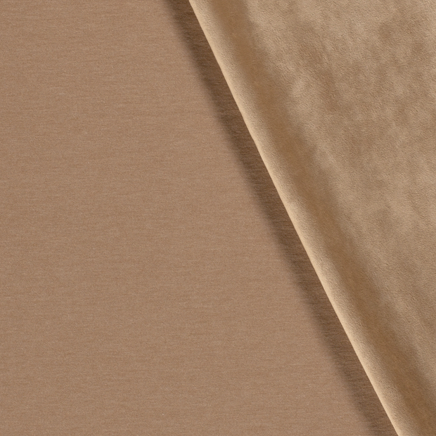 Velvet fabric Melange Brown