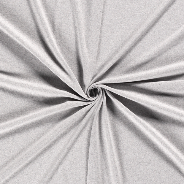 Cotton Jersey fabric Light Grey recycled 