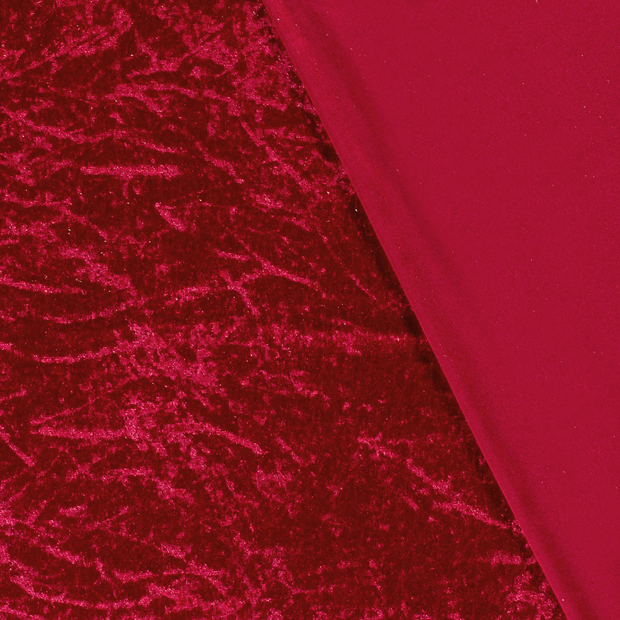 Velours tissu Unicolore froissé 