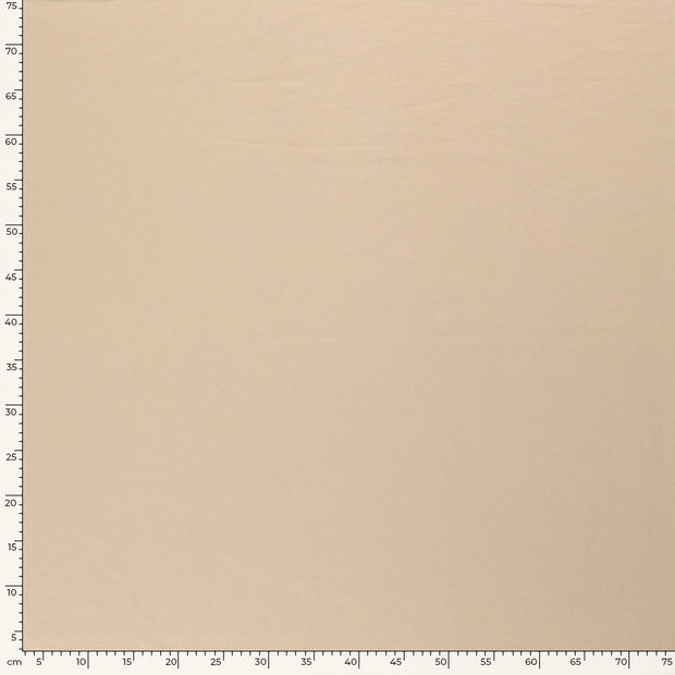 French Terry fabric Unicolour Beige