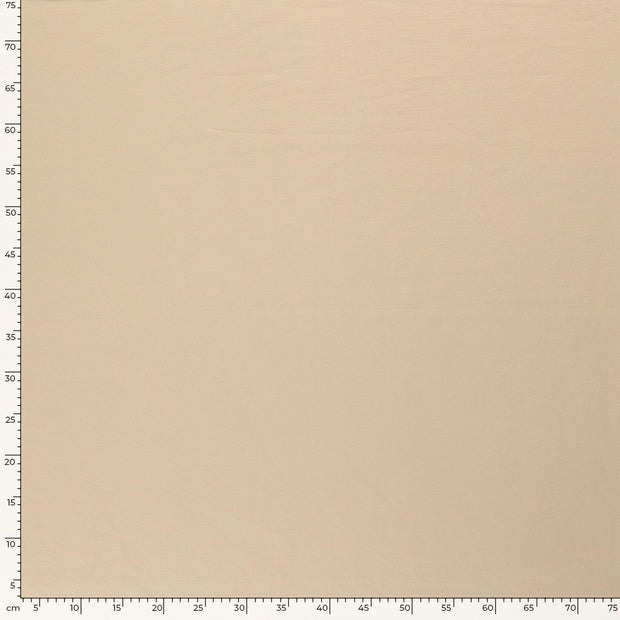 French Terry fabric Unicolour Beige