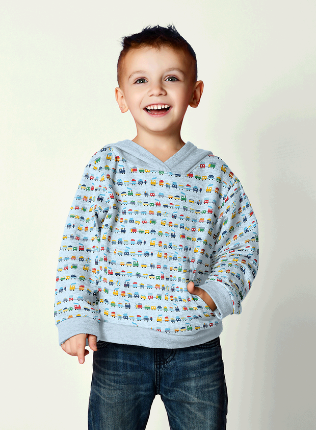 Cotton Jersey fabric Trains Baby Blue Wholesale fabrics Nooteboom