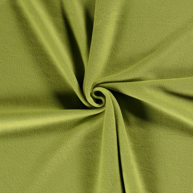 Polar Fleece fabric Olive Green brushed 