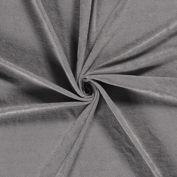 Stretch terry fabric Grey 