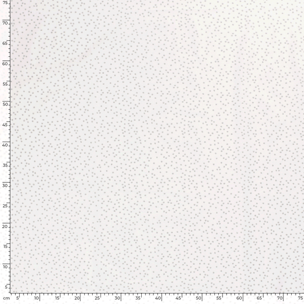 Cotton Poplin fabric Christmas dots Off White