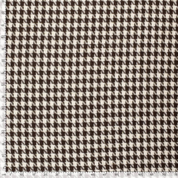 Jacquard fabric Checks Brown