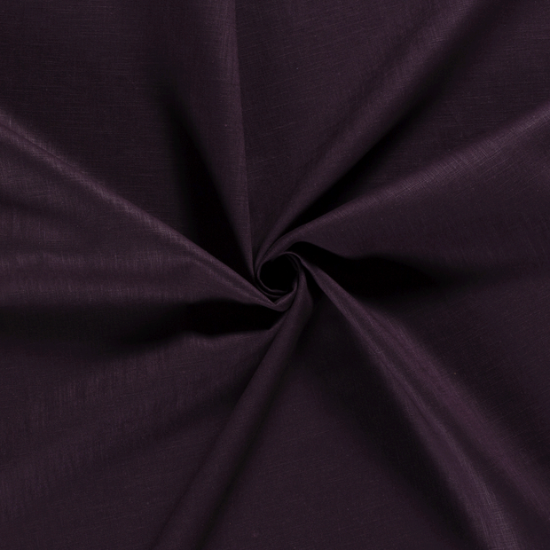 Ramie Linen fabric Aubergine 