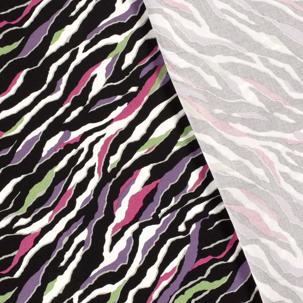 Viscose Twill fabric Spots printed 