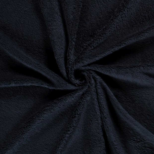 Teddy fabric Navy brushed 