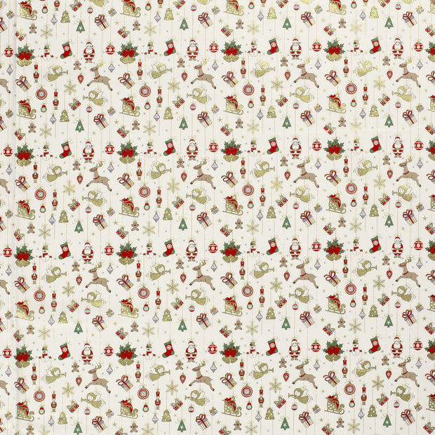 Cotton Poplin fabric Off White 