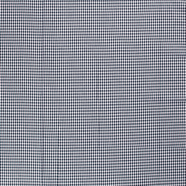 Popeline de Coton Fil Teint tissu Bleu Marine mat 