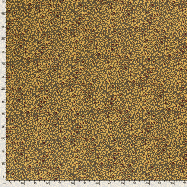 Viscose Twill fabric Spots Taupe Grey