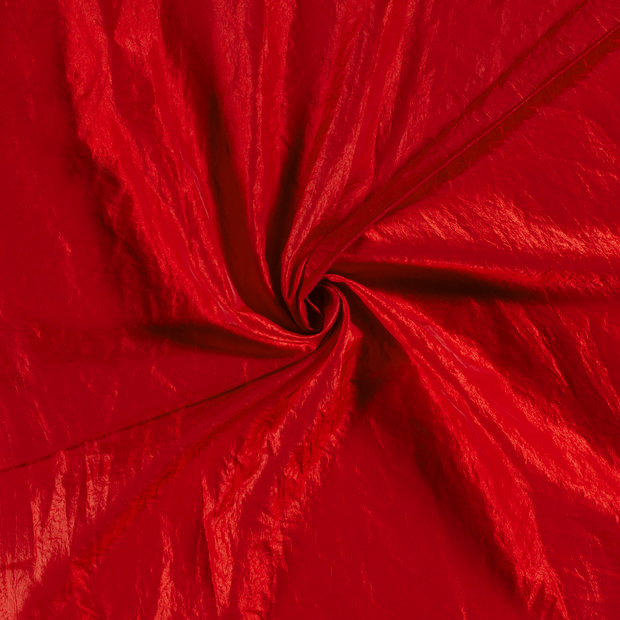 Taffeta fabric Red crushed 