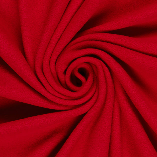 Microfleece tela Unicolor Rojo