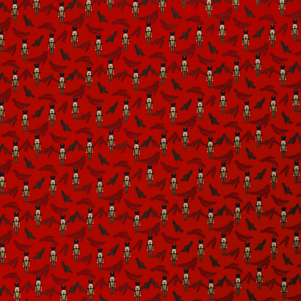 Cotton Poplin fabric Red 