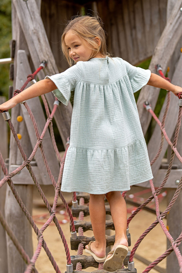 Muslin Triple Layer fabric Unicolour Mint