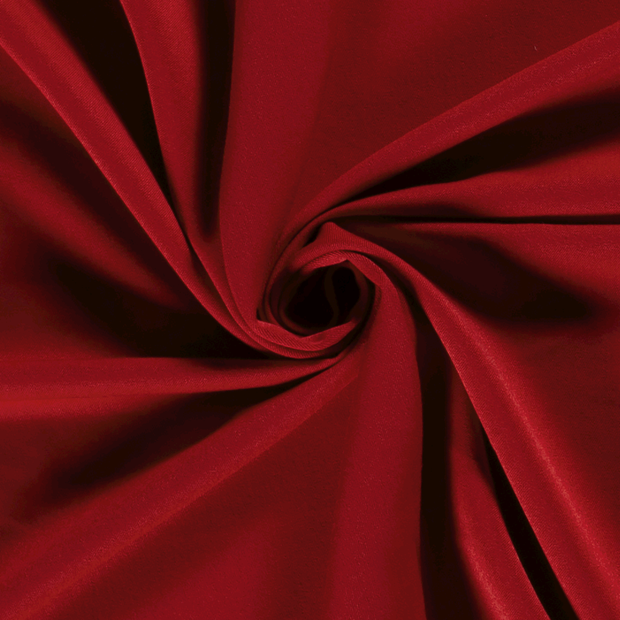 Gabardine tissu Unicolore Rouge
