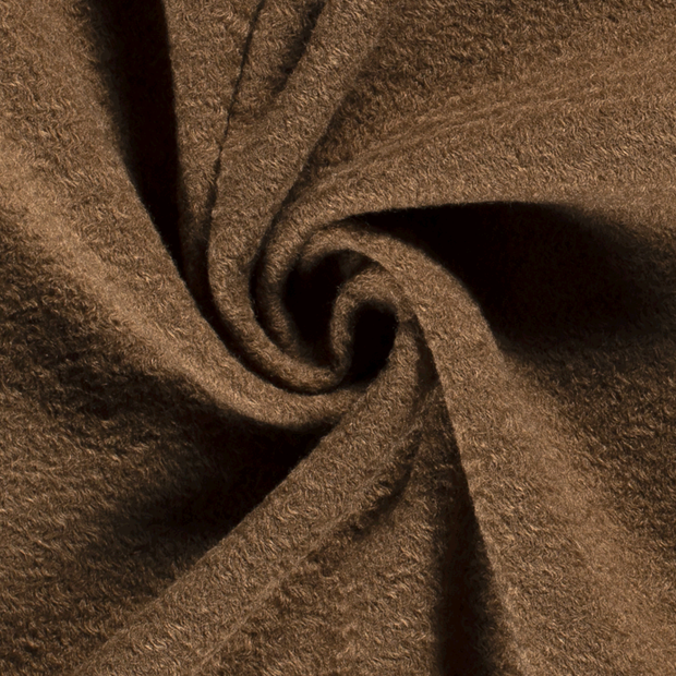 Bouclé fabric Melange Khaki Green