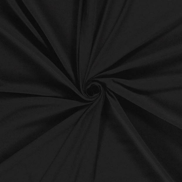 Jersey de Coton GOTS tissu Noir 