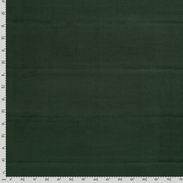 Babycord 21w fabric Unicolour Dark Green