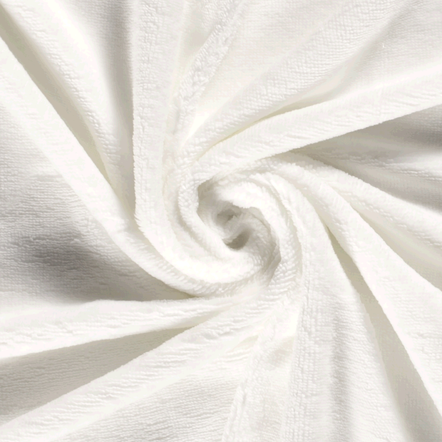 Bamboo Fleece fabric Unicolour Off White