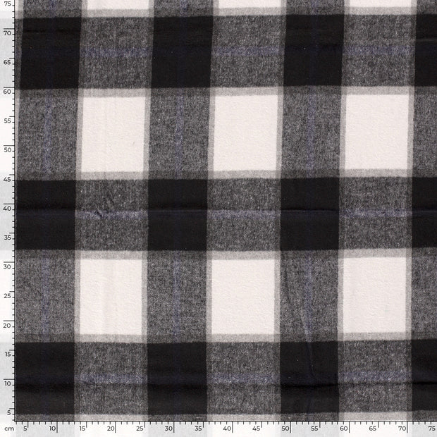 Jacquard fabric Checks Black