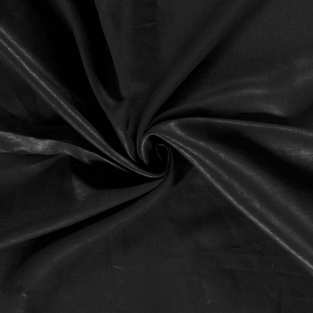 Pure linen fabric Black 