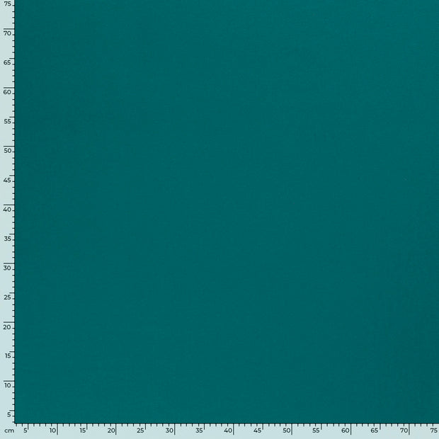 French Terry fabric Unicolour Petrol
