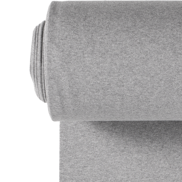 Cuff fabric Melange Light Grey