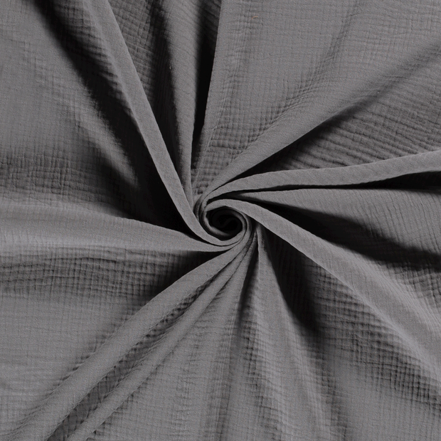 Muslin Triple Layer fabric Grey 