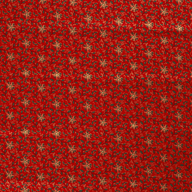 Cotton Poplin fabric Red 