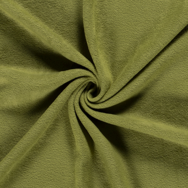 Polar Fleece fabric Unicolour Olive Green