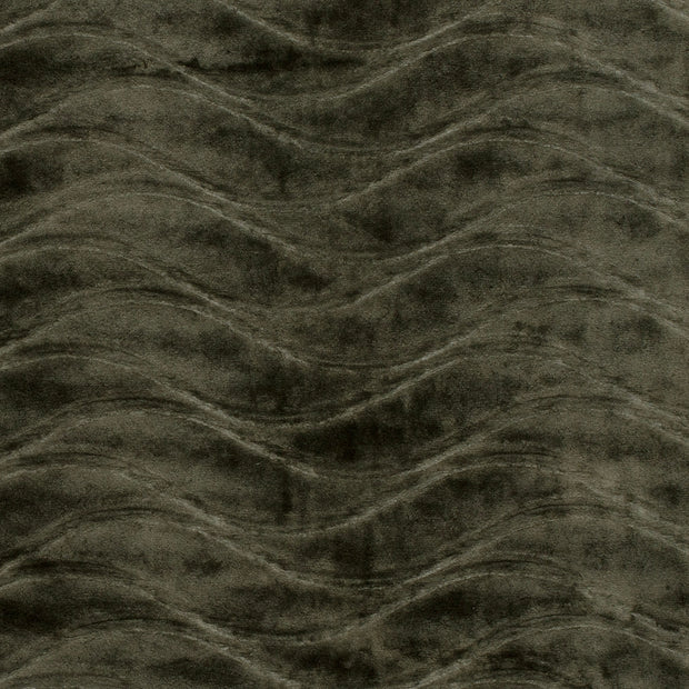 Velvet fabric Abstract Khaki Green