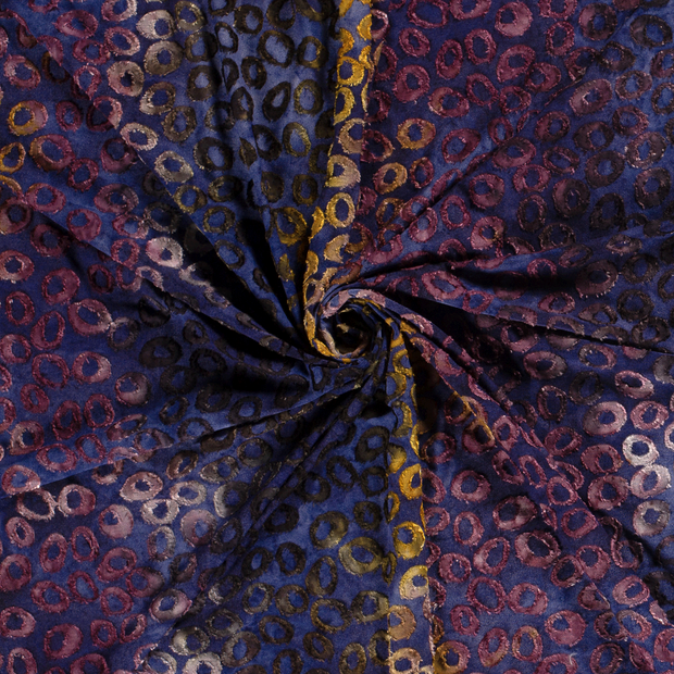 Burnout Jacquard fabric Purple 