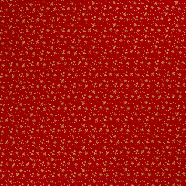 Cotton Poplin fabric Red 