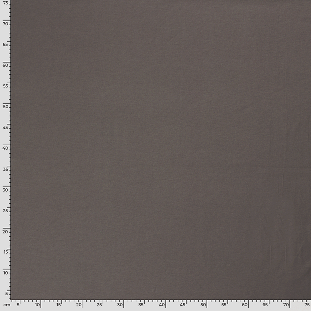 Jersey de Coton tissu Unicolore Gris taupe