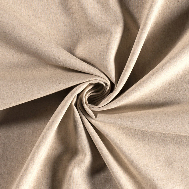 Woven Viscose Linen fabric Unicolour Off White