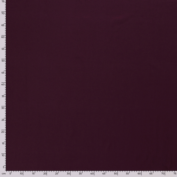 Jersey de Coton tissu Unicolore Bordeaux