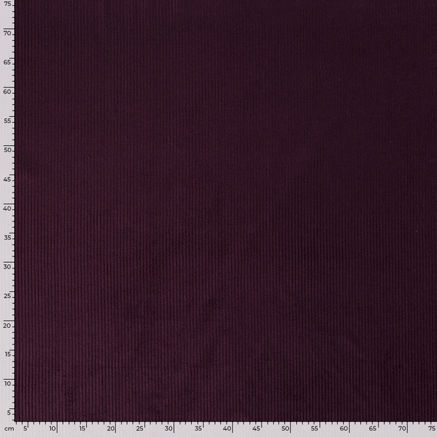 Corduroy 4.5w fabric Unicolour Wine red