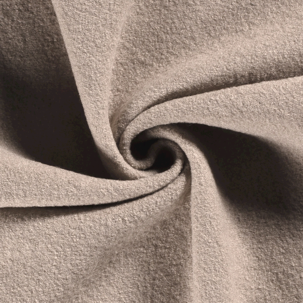 Wool Boucle fabric Unicolour Beige